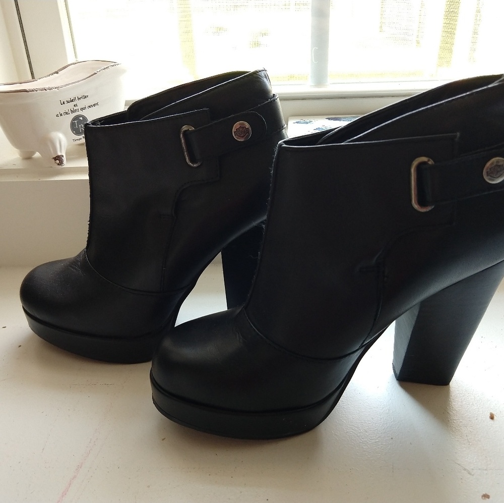 Harley Davidson Leather Ankle Boots